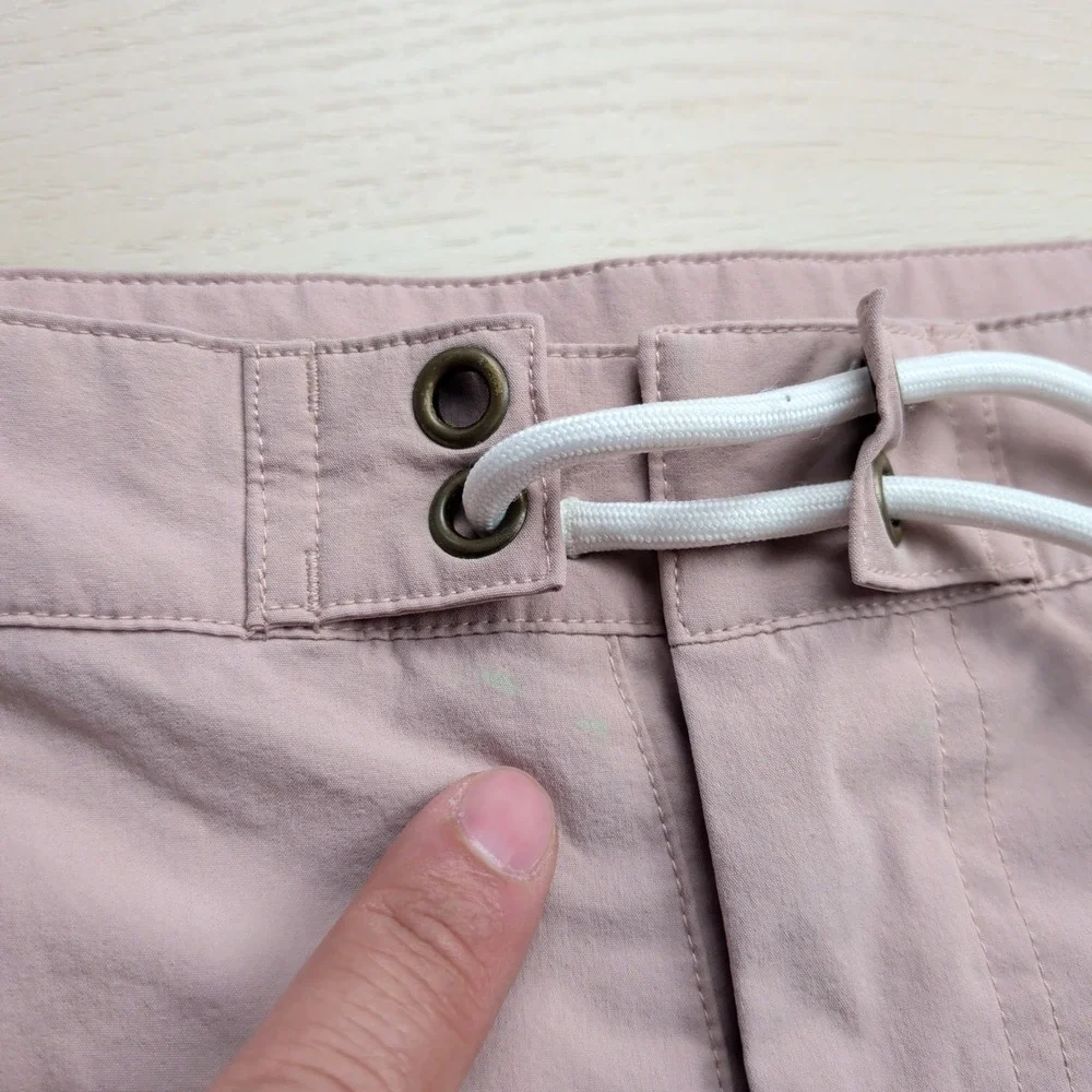 Dandy‎ Del Mar Gaucho Board Shorts Swim Trunks Mens 36 Pink Striped Retro